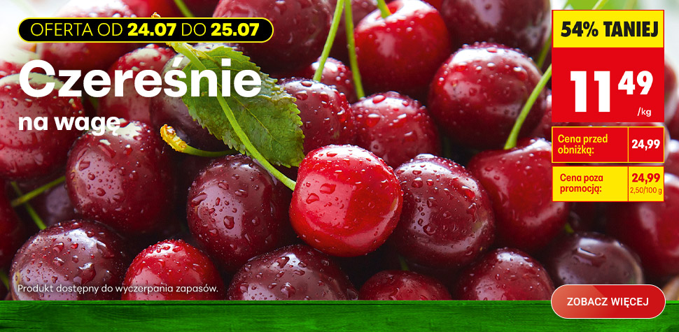 Czereśnie na wagę, 1 KG