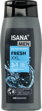 ISANA MEN Żel pod prysznic, 3w1, Fresh XXL 500ml