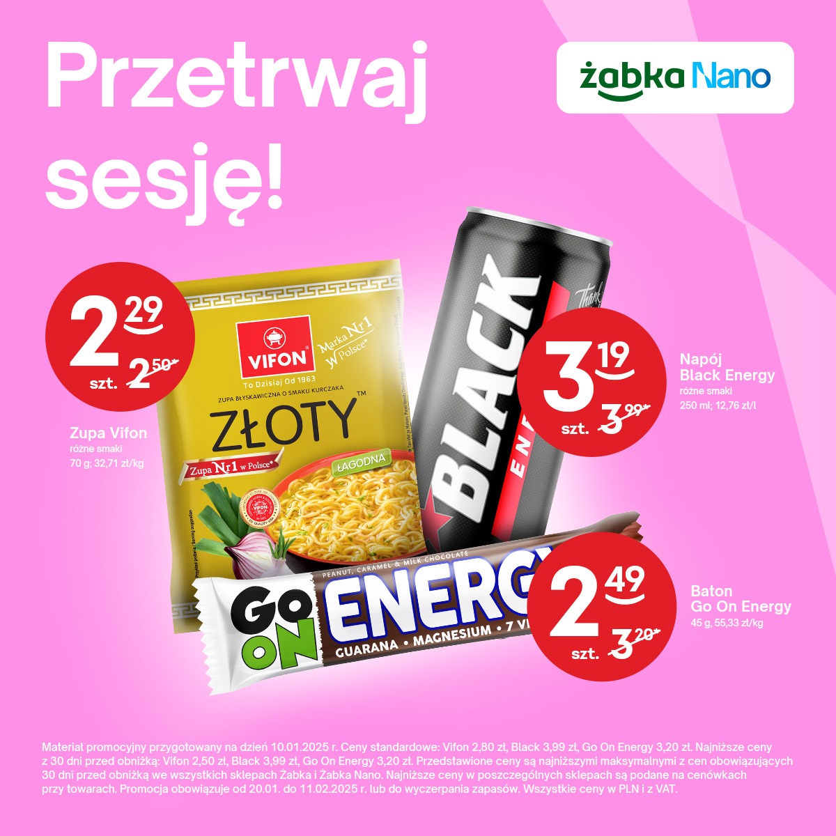 "Przetrwaj sesję!" w Żabce Nano