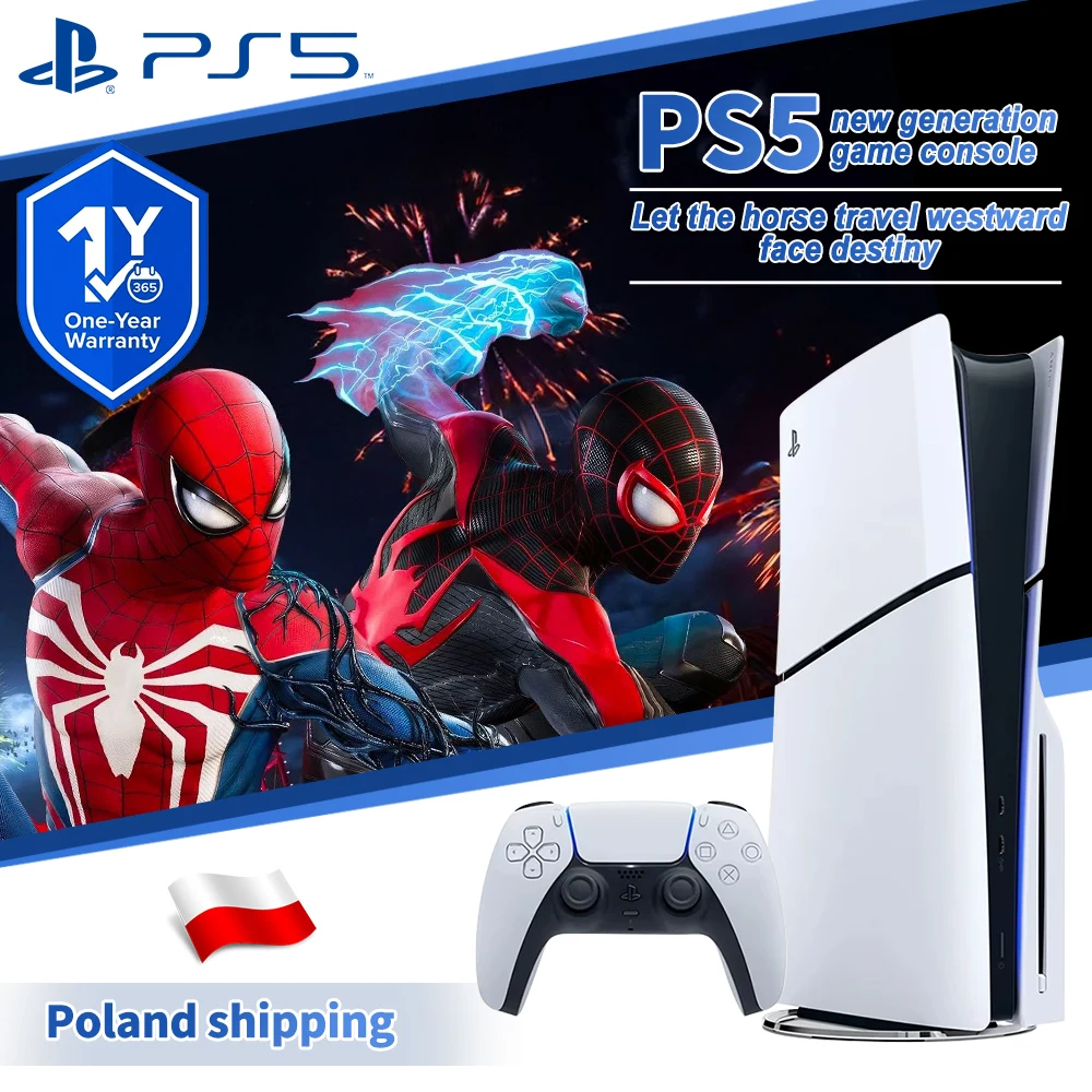 Konsola Playstation 5 - PS5 Slim ze stacją