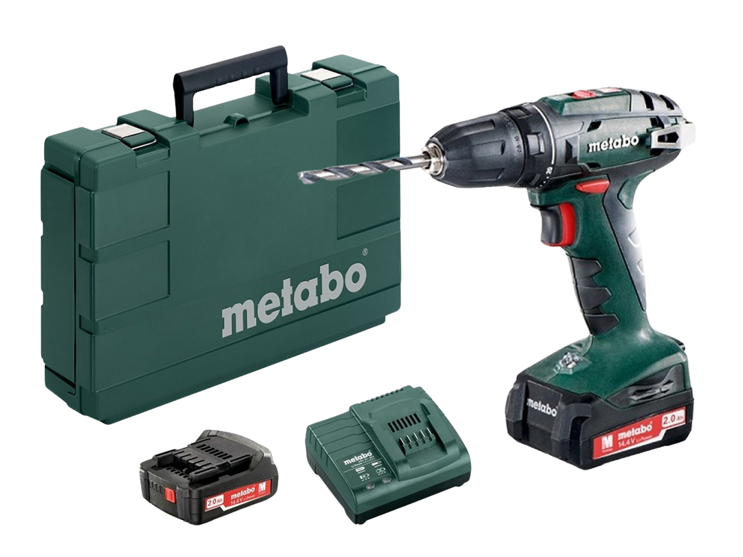 Akumulatorowa wiertarko-wkrętarka Metabo | 14,4 V | 2x 2,0 Ah