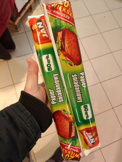 Błąd cenowy - papier śniadaniowy Jan Niezbędny 50 arkuszy