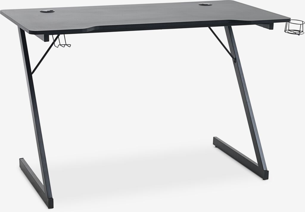 HALSTED Biurko gamingowe HALSTED 60x120 czarny