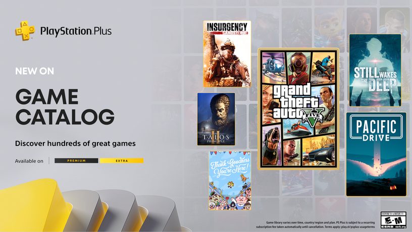 PlayStation Plus Extra/Premium na listopad: Grand Theft Auto V, Pacific Drive, Still Wakes the Deep