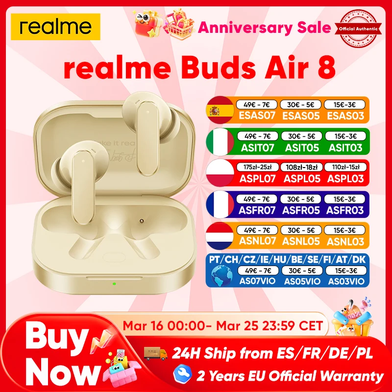 Słuchawki Realme Buds Air 8