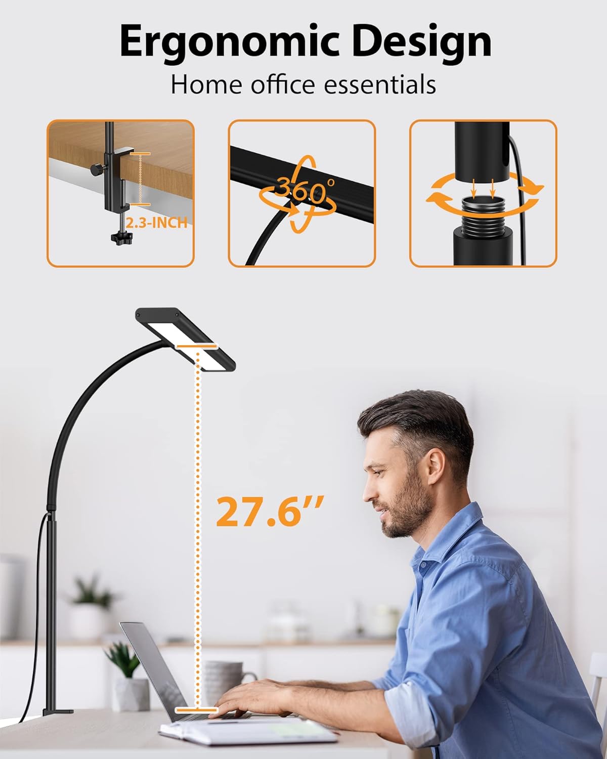Lampa biurkowa 160 LED