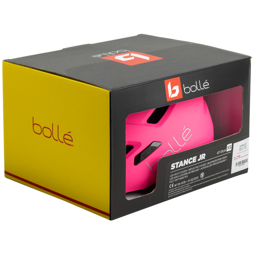 Różowy kask rowerowy Bollé STANCE z lampą LED rozmiar XS 47-51 cm DARMOWA SMART