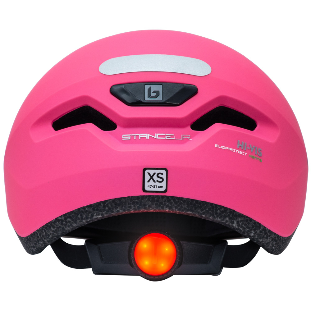 Różowy kask rowerowy Bollé STANCE z lampą LED rozmiar XS 47-51 cm DARMOWA SMART