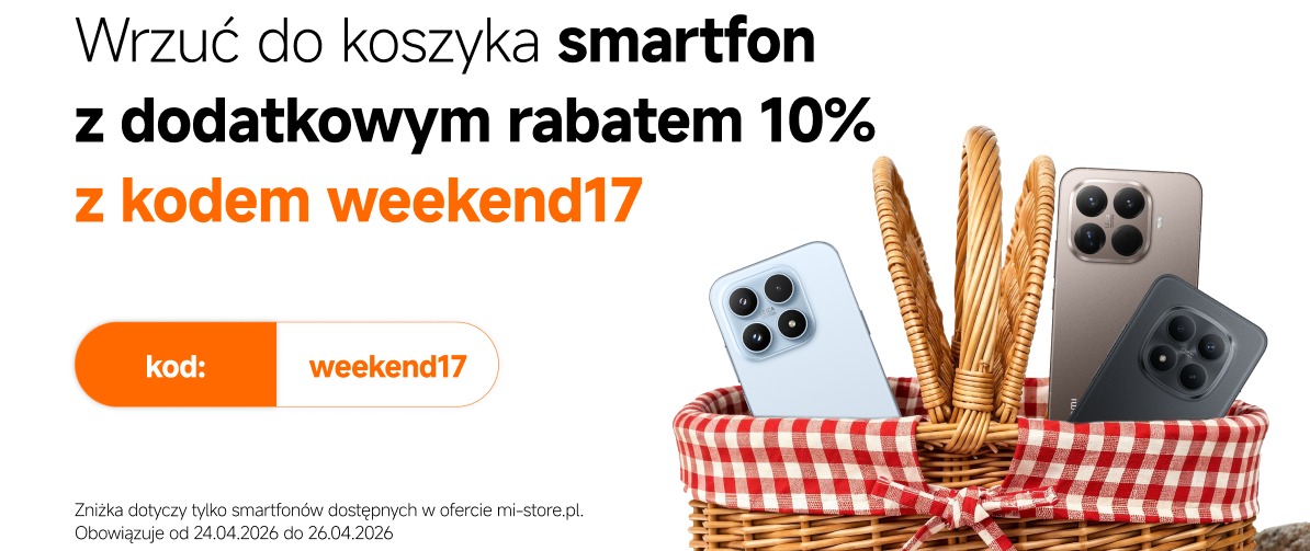 Weeeknd z Xiamomi - 10% znizki na smartfony