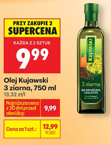 Olej Kujawski 3 Ziarna, 750ml (przy zakupie 2 sztuk)