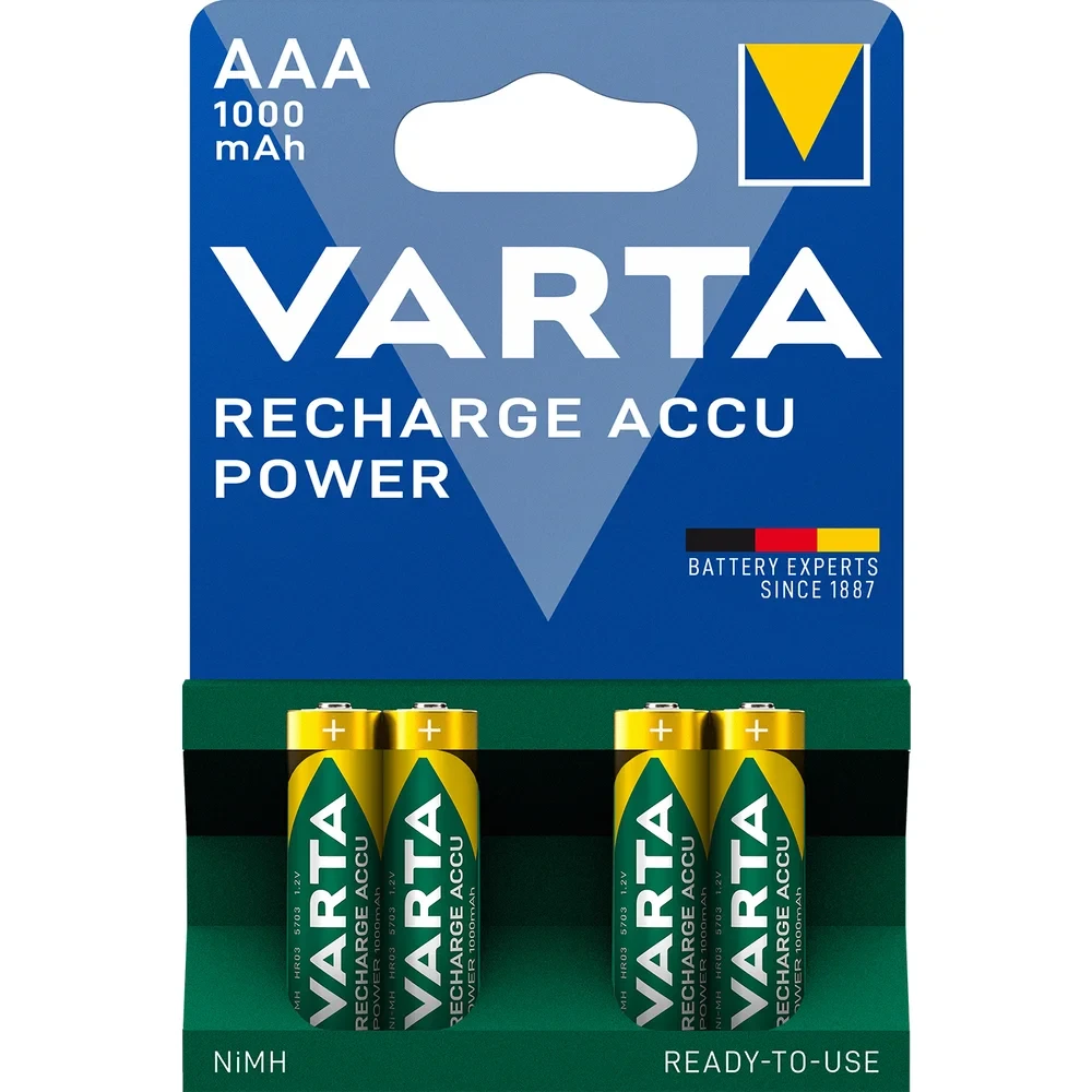 4 x akumulatorki Varta Ready2use R03 AAA Ni-MH 1000mAh