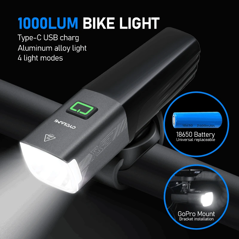Lampka rowerowa CYCLAMI X7 Lights, USB