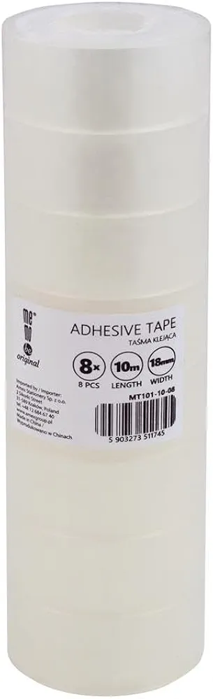 Memobe Amex Taśma Klejąca, Bezbarwny, 18mmx10m