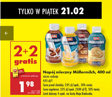 Müllermilch [2+2 gratis]