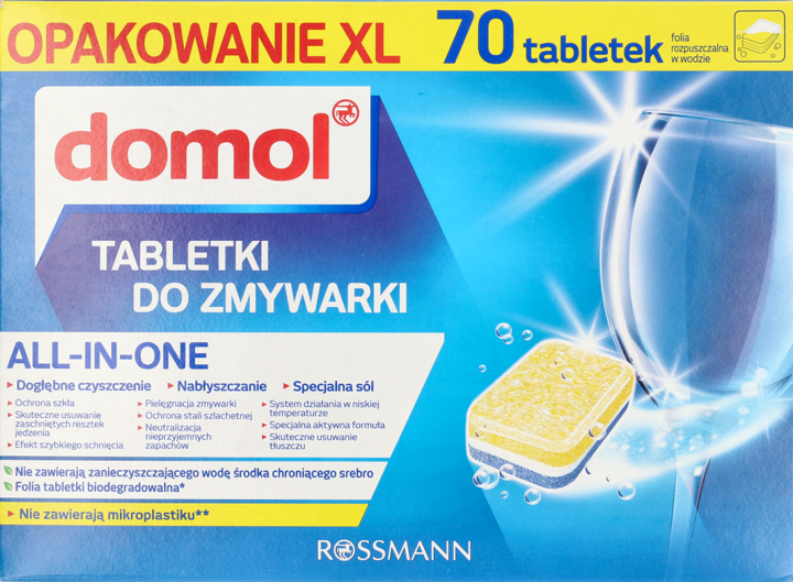 DOMOL - Tabletki do zmywarki 70 SZT