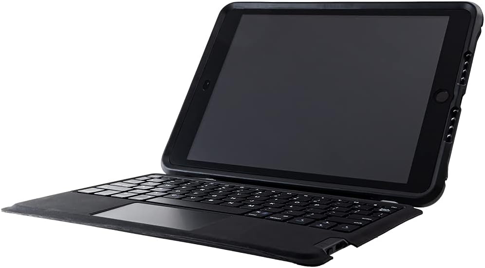 OtterBox UnlmitED Keyboard Etui na iPad 10,2 cala (7. gen/8. gen/ 9. gen), Odporny na wstrząsy futerał ochronny z klawiaturą HISZPAŃSKI, Czarne/Przezroczyste, Bez Opakowania Detalicznego