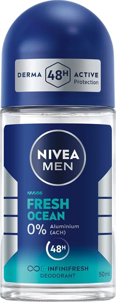 NIVEA MEN Fresh Ocean 48 H Antyperspirant 0% soli aluminium w kulce dla mężczyzn 50 ml