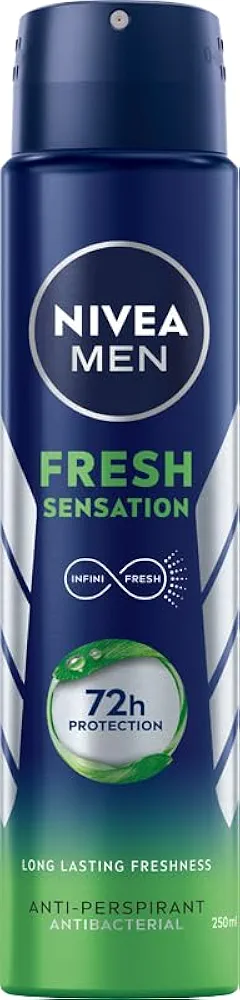 NIVEA MEN Antyperspirant Fresh Sensation spray, 250 ml