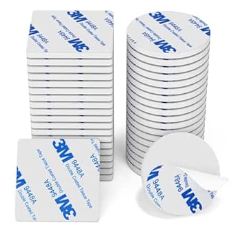 HOMMAND 40 Szt Taśma Dwustronna, Dwustronna 3m, Podkładki Samoprzylepne 3M, wodoodporne podkładki montażowe do domu, szkoły, dwustronne podkładki samoprzylepne - Biały