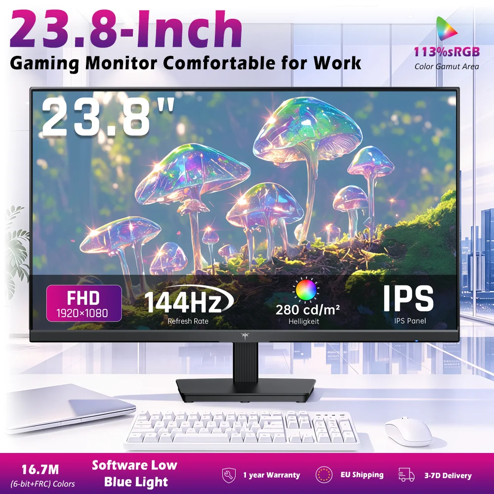 Monitor gamingowy KTC H24B9S-2 144Hz 23,8-calowy wyświetlacz FHD IPS