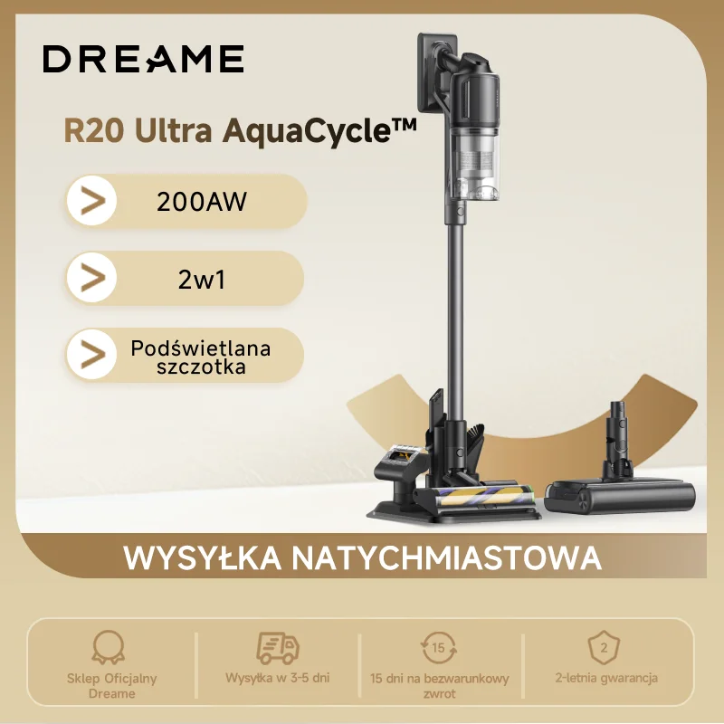 Odkurzacz bezprzewodowy Dreame R20 Ultra Aquacycle