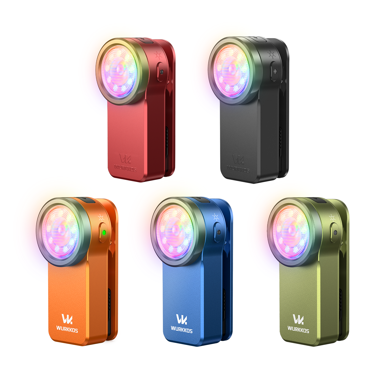 Dwupak Latarek Wurkkos HD03 [jedna = ~56,53zł] - moc 680lm waga ~50g 3 tryby (spot/flood/RGB) CRI 95,klips magnes USB-C IPX6
