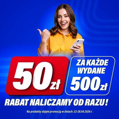 RTV Euro AGD: 50 zł rabatu za każde wydane 500 zł