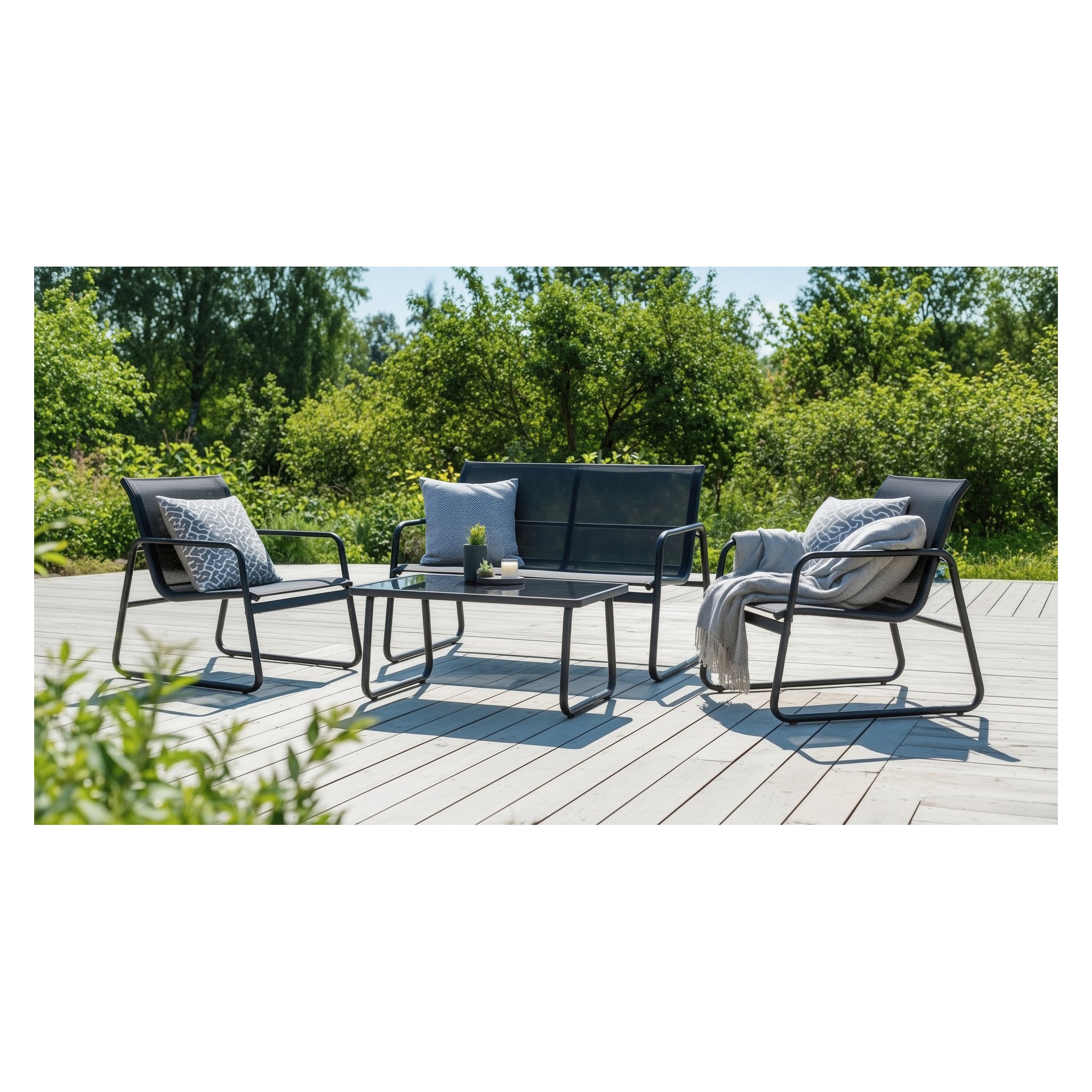 Zestaw mebli ogrodowych 4 elemenety