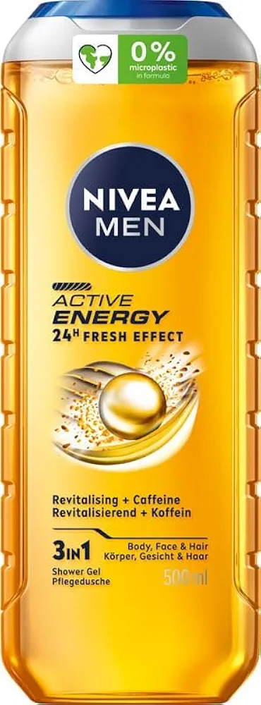 NIVEA MEN Active Energy Energetyzujący Męski Żel pod prysznic 500 ml