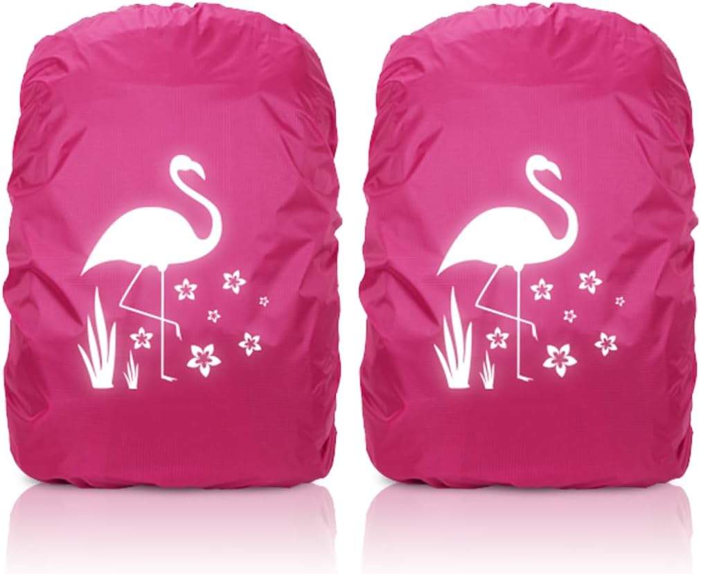 Odblaskowy wodoodporny pokrowiec na plecak 35 l, 2 szt.