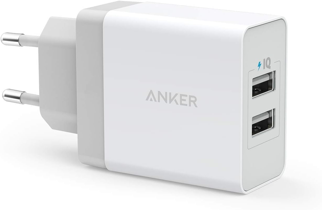 Ładowarka sieciowa Anker, 24W, 2-Port USB, PowerIQ (biała)