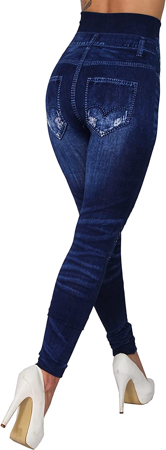 Candygirls - legginsy imitujące jeansy, rozmiar uniwersalny XS/M