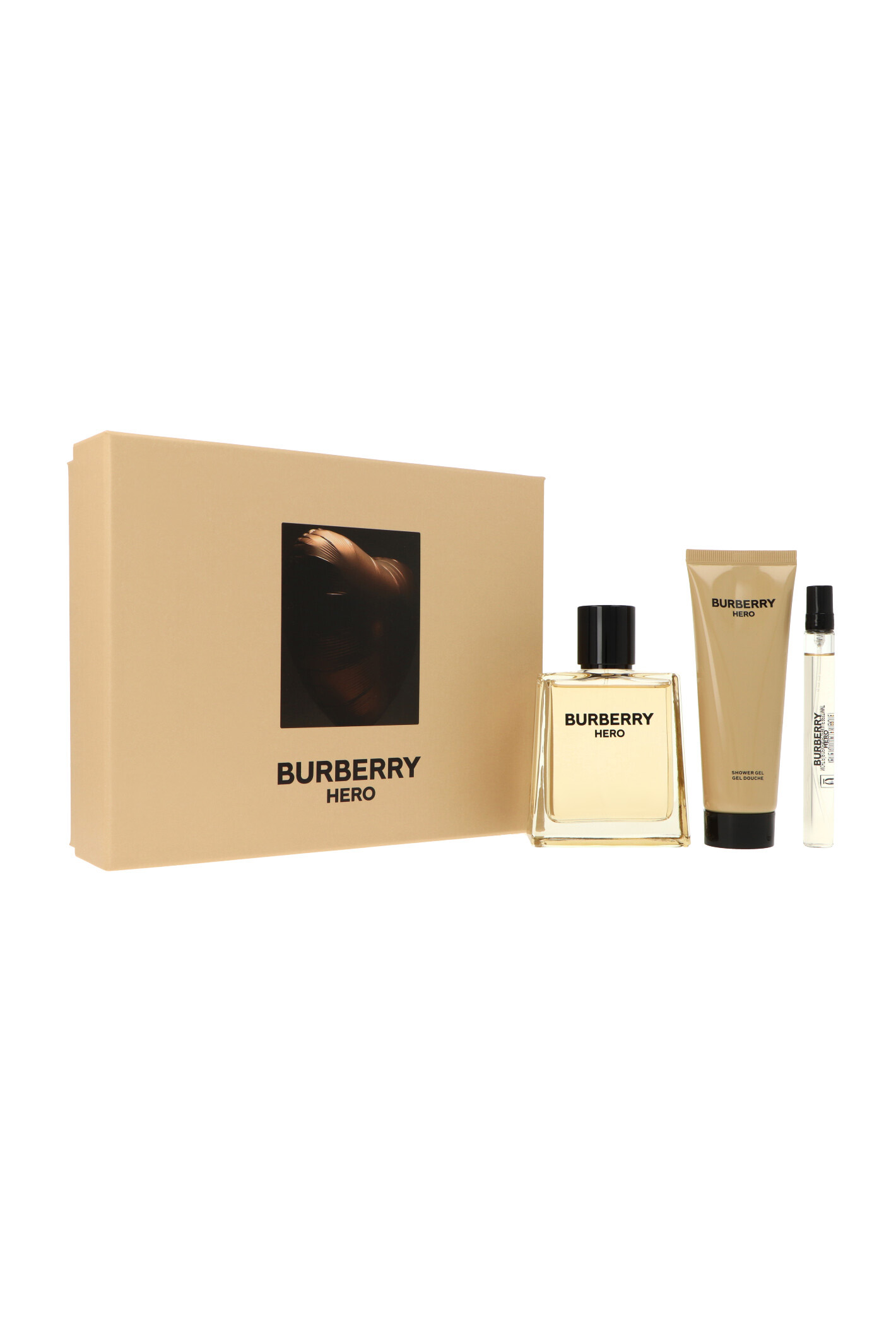 Zestaw Burberry Hero Edt dla mężczyzn, 100ml + Edt 10ml + Shower Gel 75ml