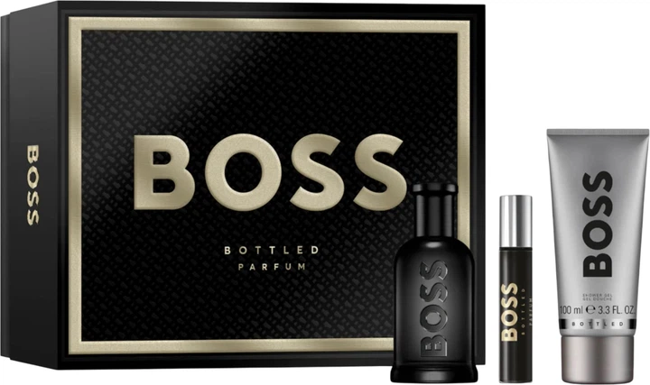 Zestaw prezentowy męski Hugo Boss Boss Bottled Perfumy 100 ml + Żel pod prysznic 100 ml + Miniaturka perfum 10 ml
