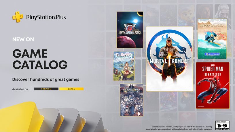 PlayStation Plus Extra i Premium na Sierpień: Mortal Kombat 1, Marvel’s Spider-Man, Sword of the Sea, Earth Defense Force 6