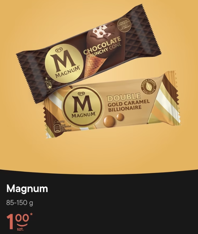 Lody Magnum 1 zł - Żabka