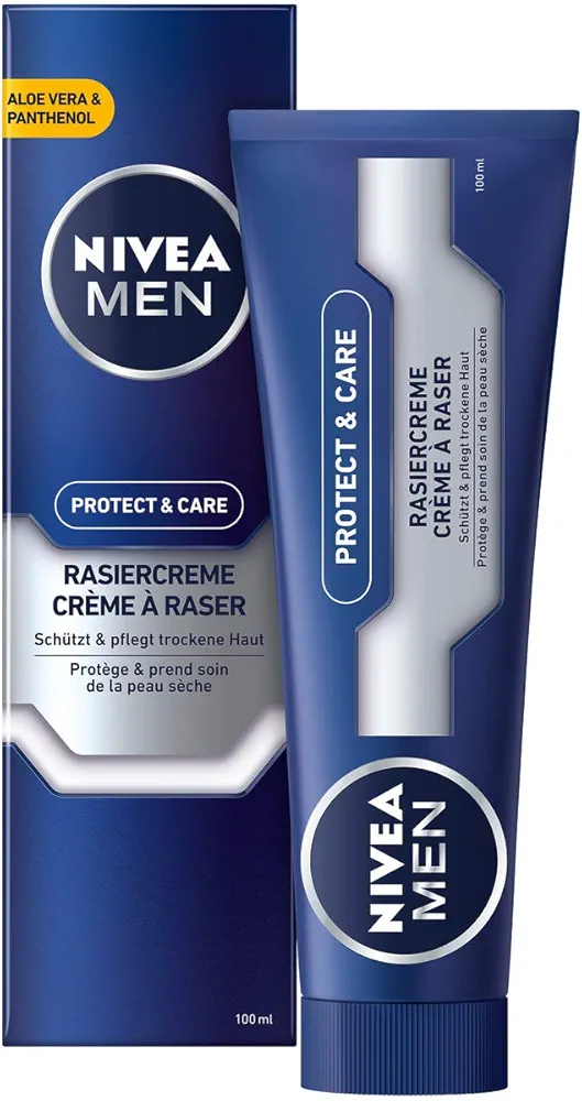 Krem do golenia NIVEA MEN Protect & Care kremową pianką, 100 ml