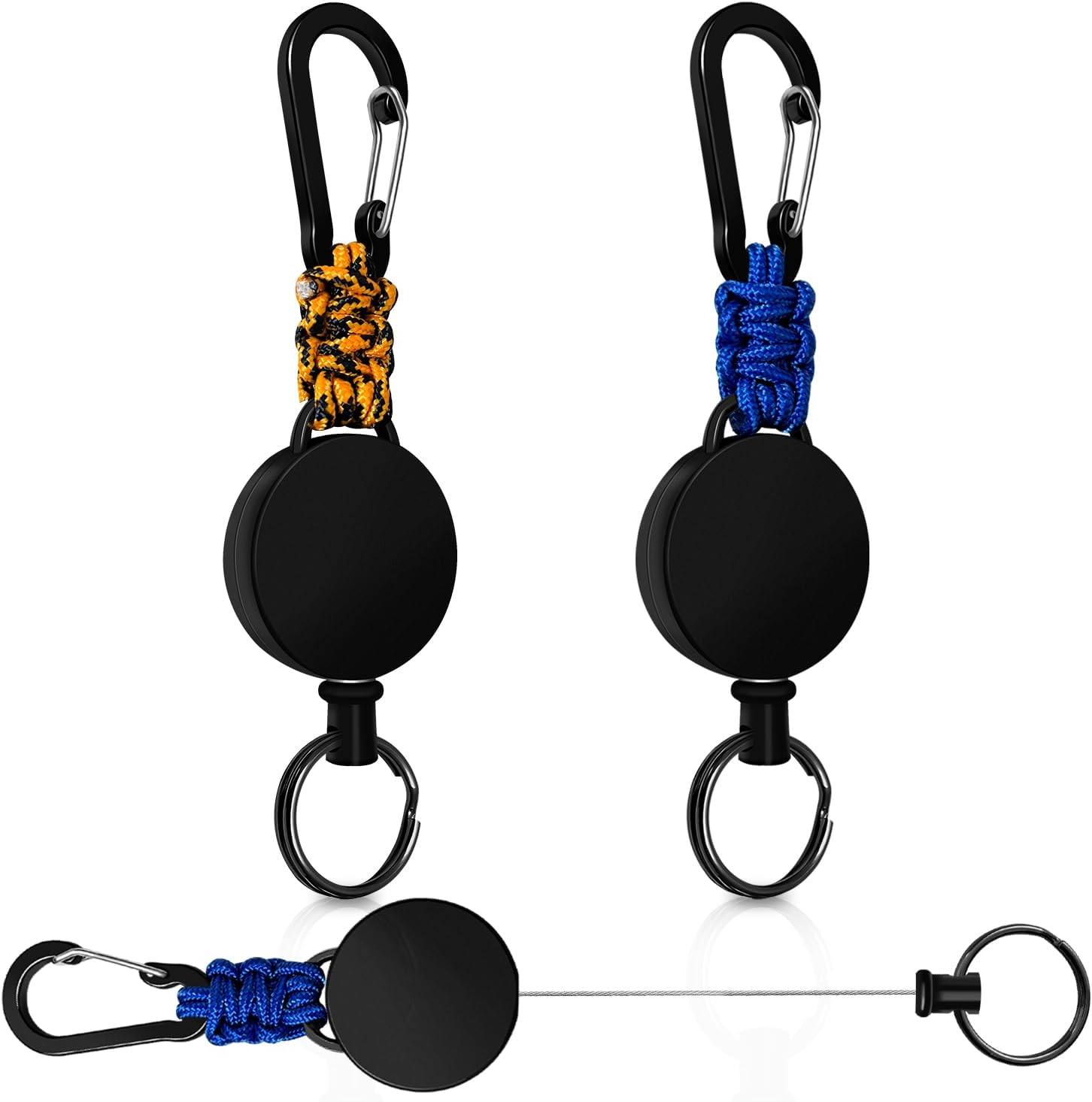 Breloczek do kluczy Joy & Inspiration, wysuwany - 2 sztuki (smycz z linką stalową)