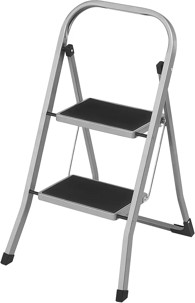 SONGMICS Drabina schodkowa, drabina z 2 stopniami