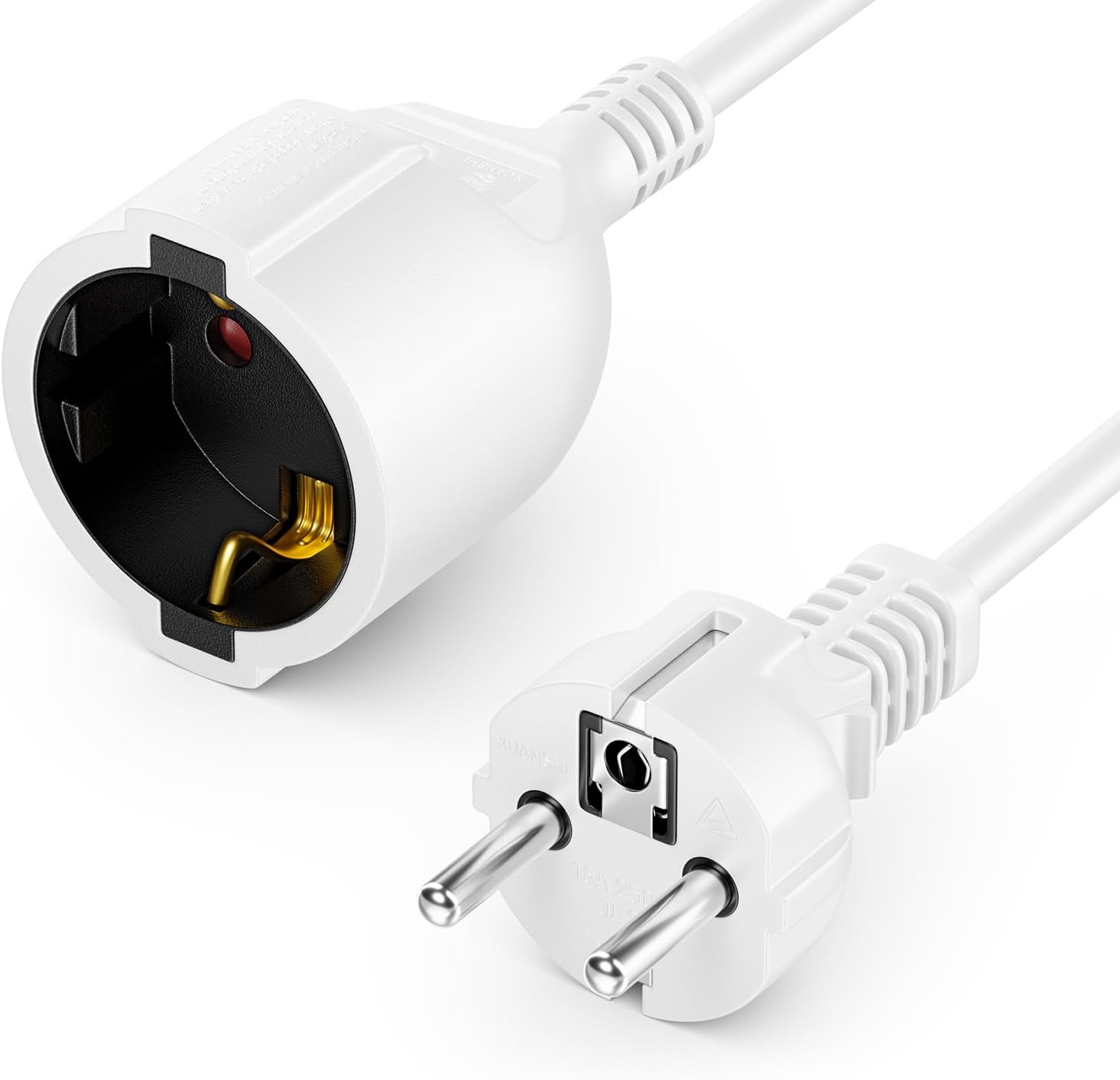 Kabel przedłużający deleyCON 5 metrów, Wtyczka z Bolcem Typ F (CEE 7/7) na Gniazdo (CEE 7/3)