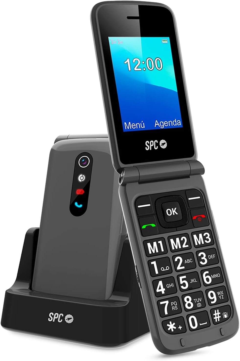 SPC Stella 2 telefon komórkowy z klapką, duże przyciski, SOS