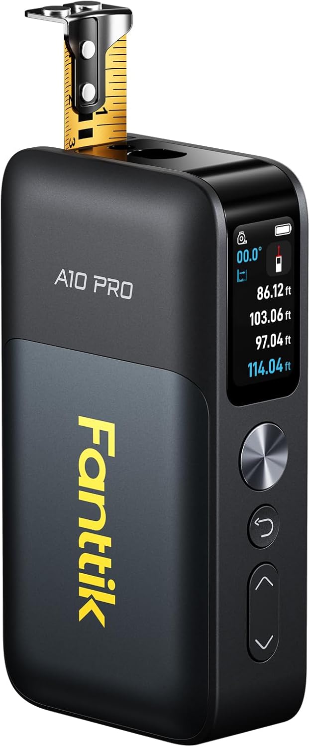 Fanttik A10 Pro cyfrowy dalmierz laserowy 2 w 1 z kolorowym wyświetlaczem HD IPS