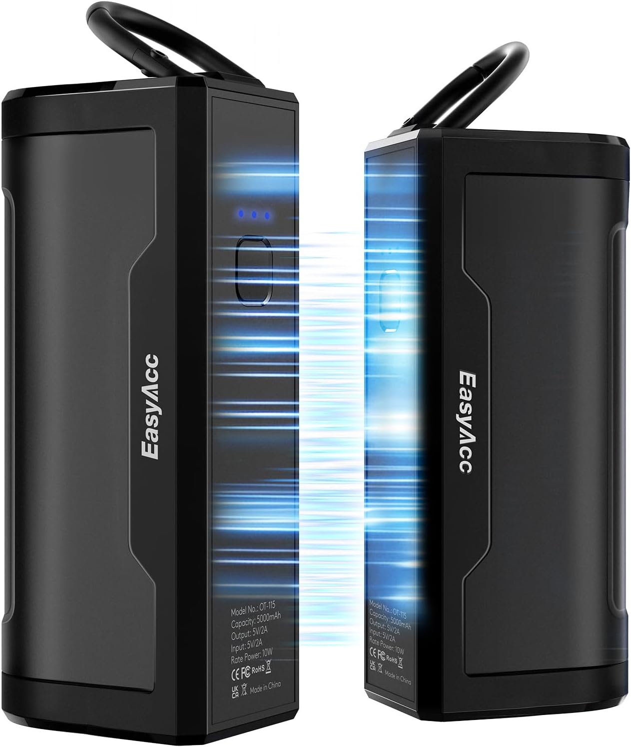 EasyAcc Magnetyczne ogrzewacze do rąk, 10000mAh/Zestaw 2 elektrycznych ogrzewaczy do rąk