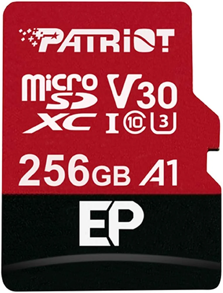Patriot Memory PEF256GEP31MCX Karta Pamięci Microsd, Czarny/Czerwony, 256 GB