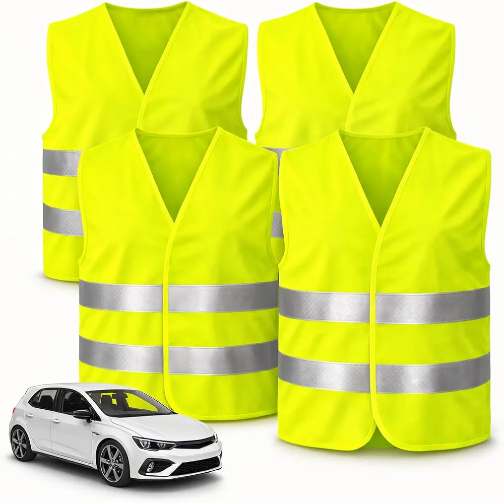 4 x kamizelka ostrzegawcza do samochodu