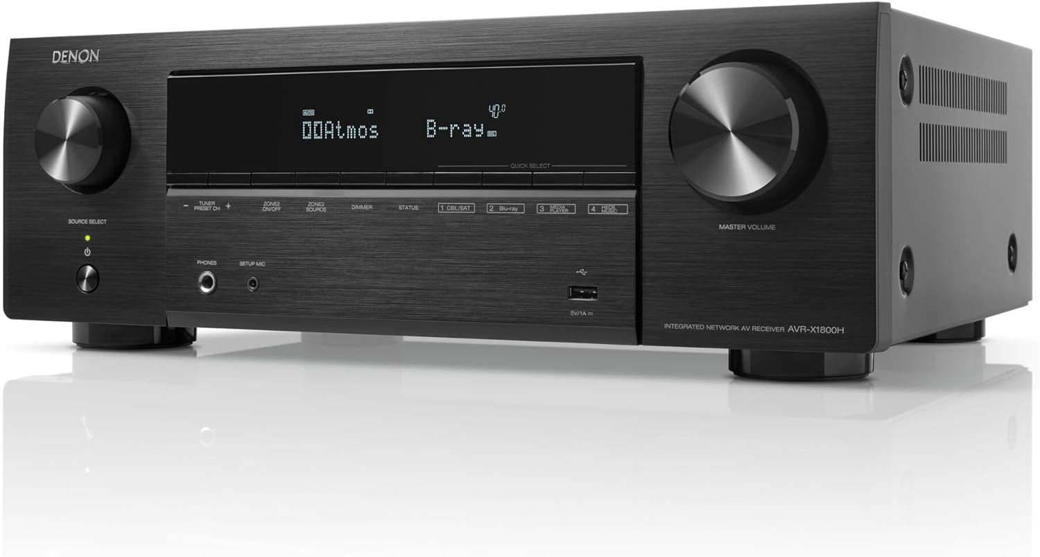 Denon AVR-X1800H Amplituner Av Czarny 7.2-145W
