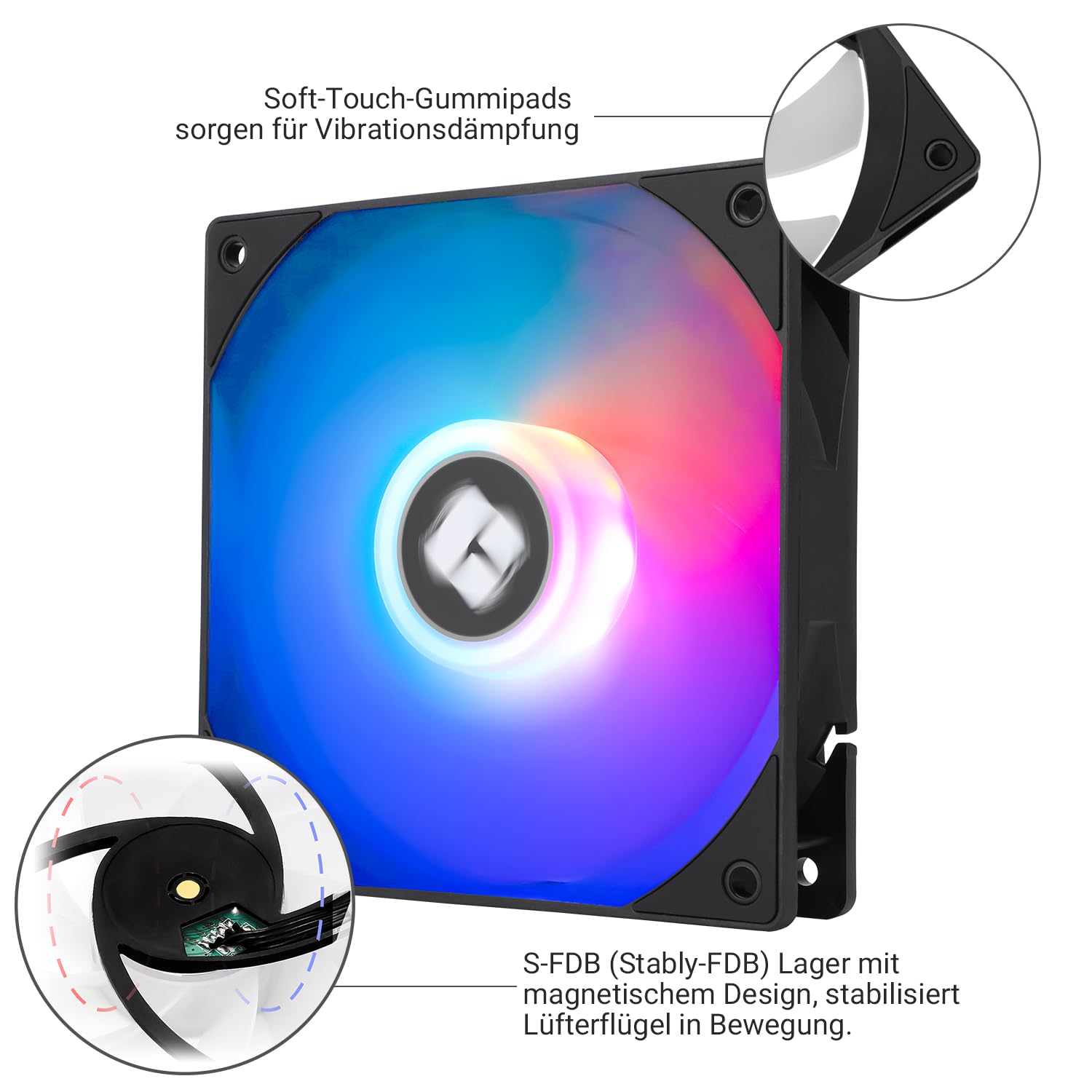 THERMALRIGHT Wentylator chłodzący CPU TL-C12RB-S V2 PWM ARGB