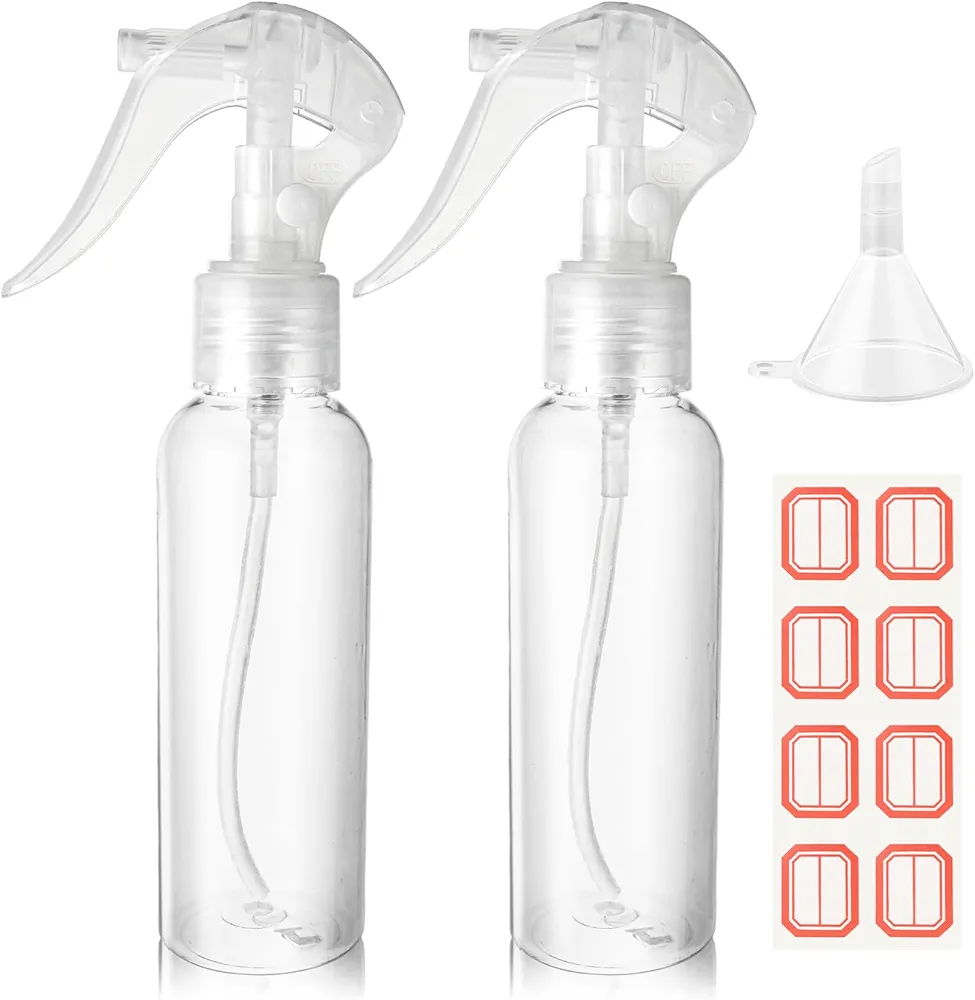 2 x Małe butelki z rozpylaczem, 100 ml