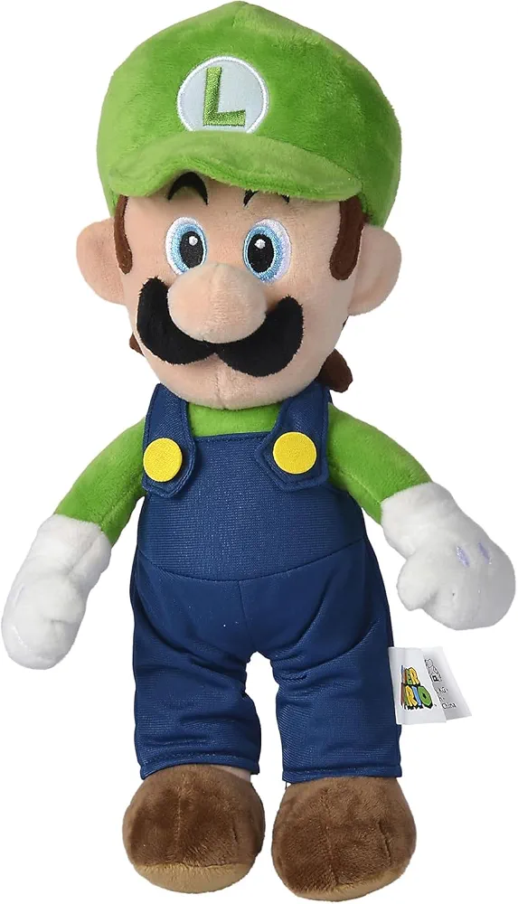 SIMBA Super Mario Luigi pluszowa zabawka 30cm