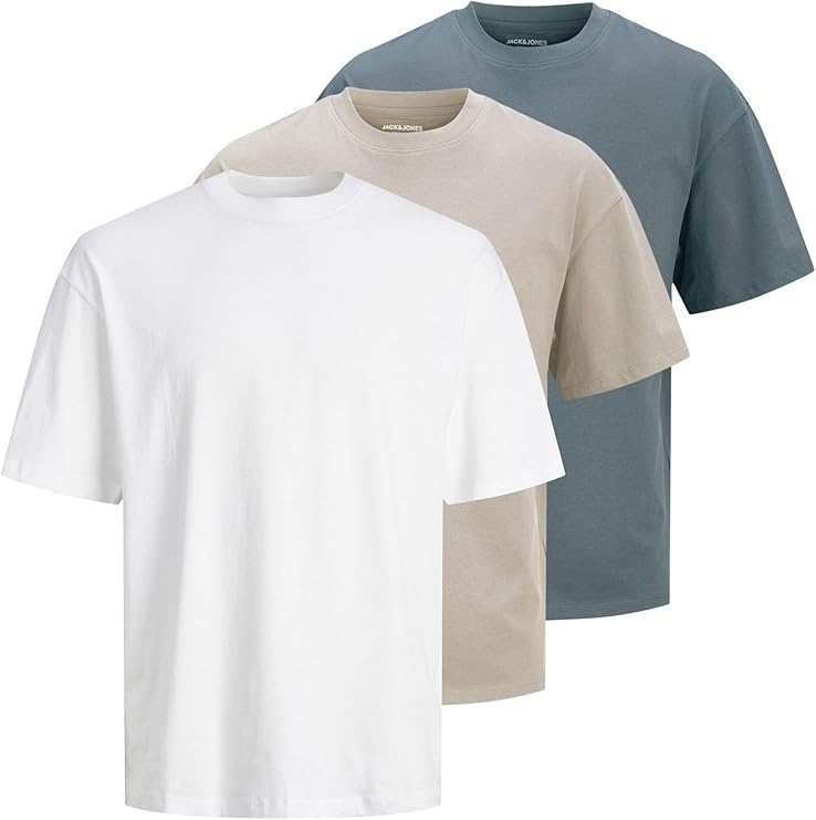Zestaw 3 koszulek Jack&Jones - 100 % bawełny - błąd cenowy